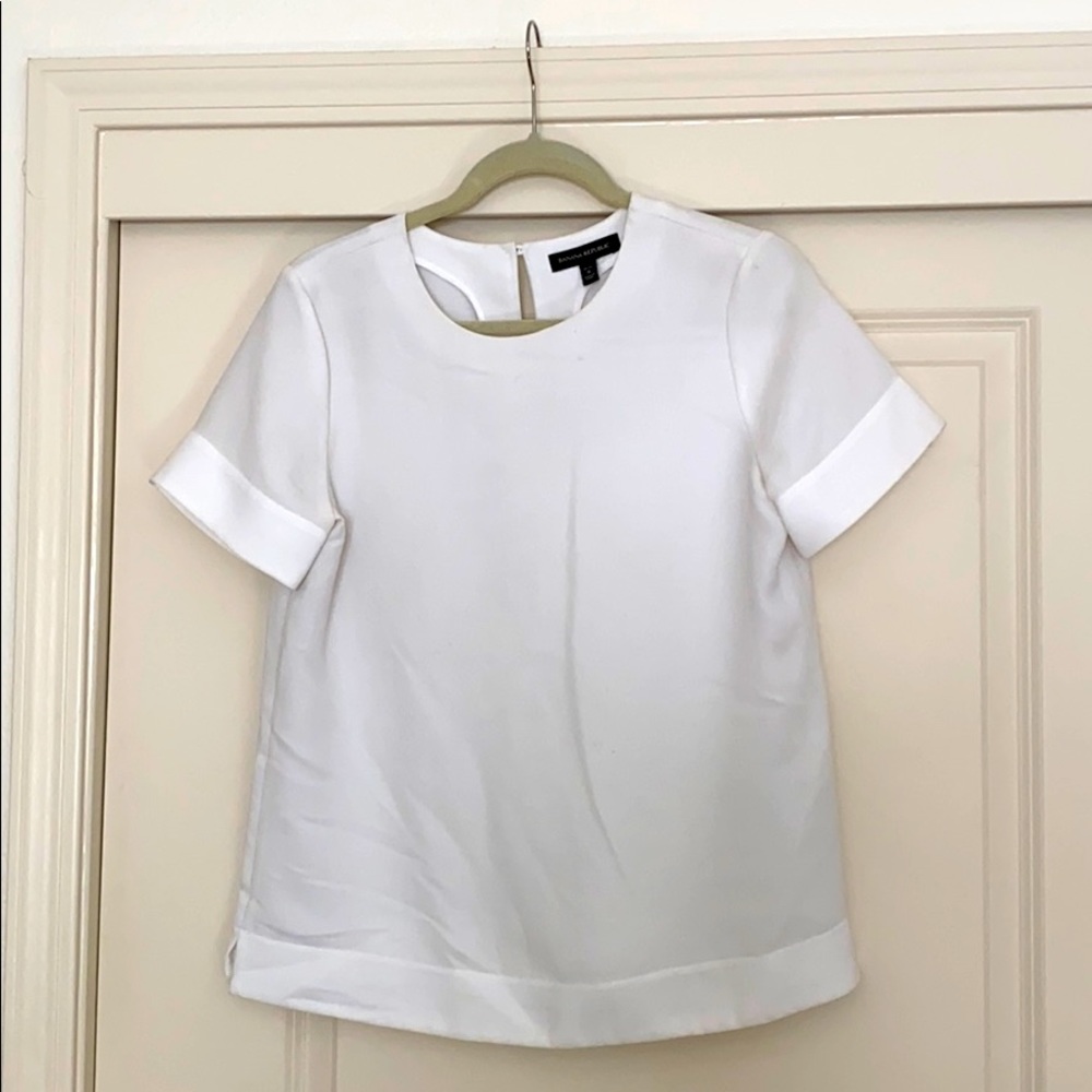 Short sleeve banana republic blouse